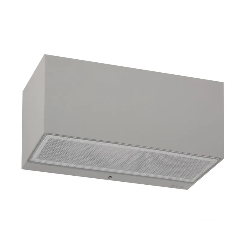 Cena fabryczna - Kinkiet ogrodowy jednostronny Norlys Asker Big 5048AL Aluminium 2700K Ściemnialne