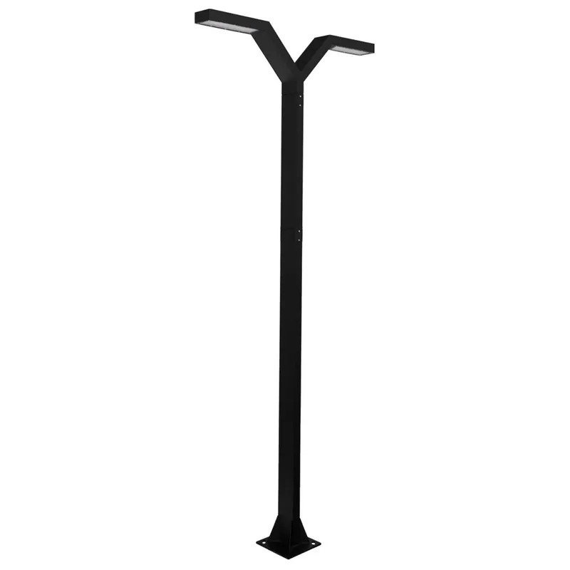 Świetna oferta | Lampa parkowa podwójna NORLYS TRYSIL PRO 1042BL 3000K 400cm DALI2 / NightDim Czarny