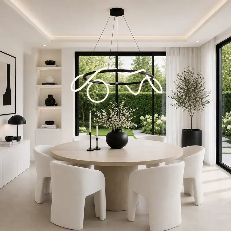 Top produkt | Lampa wisząca FANTASIA ROUND LED czarna 60 cm Step into Design ST-9282R/D60 black