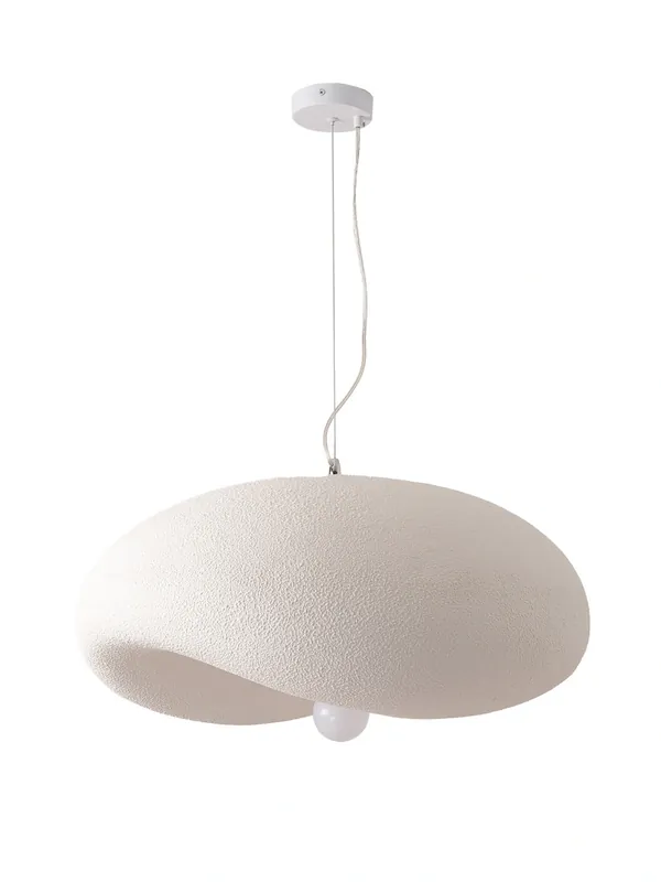Cena promocyjna - Lampa wisząca STONE FLAT biała 40 cm Step into Design DN429-400