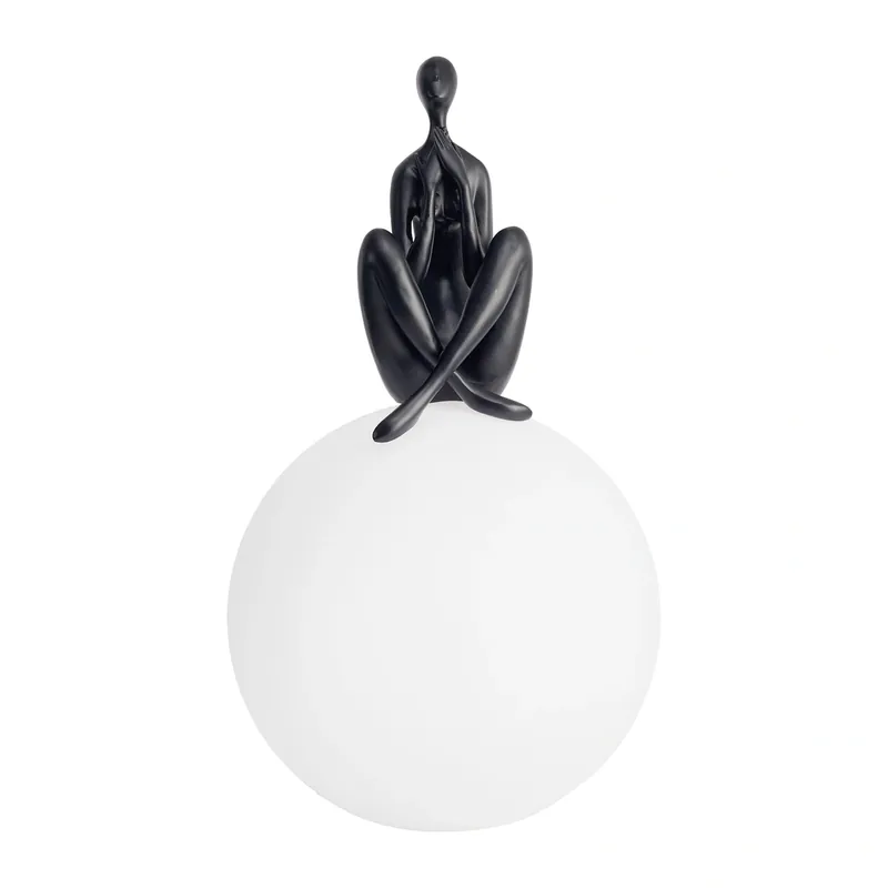 Dodaj do koszyka | Lampa stołowa WOMAN-3 czarna 35 cm Step into Design ST-6020-C black