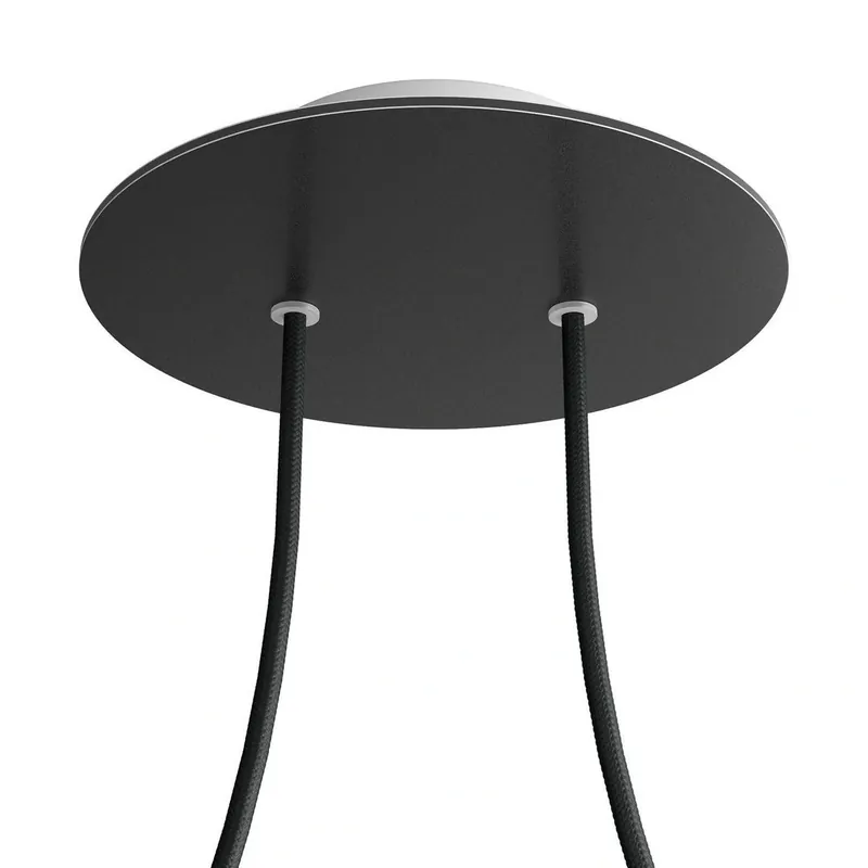 Szybka wysyłka - Duża okrągła podsufitka rozeta sufitowa Rose-One, średnica 200 mm, 2 otwory centralne i 4 otwory boczne Creative cables BKROR202F-KROR202F103