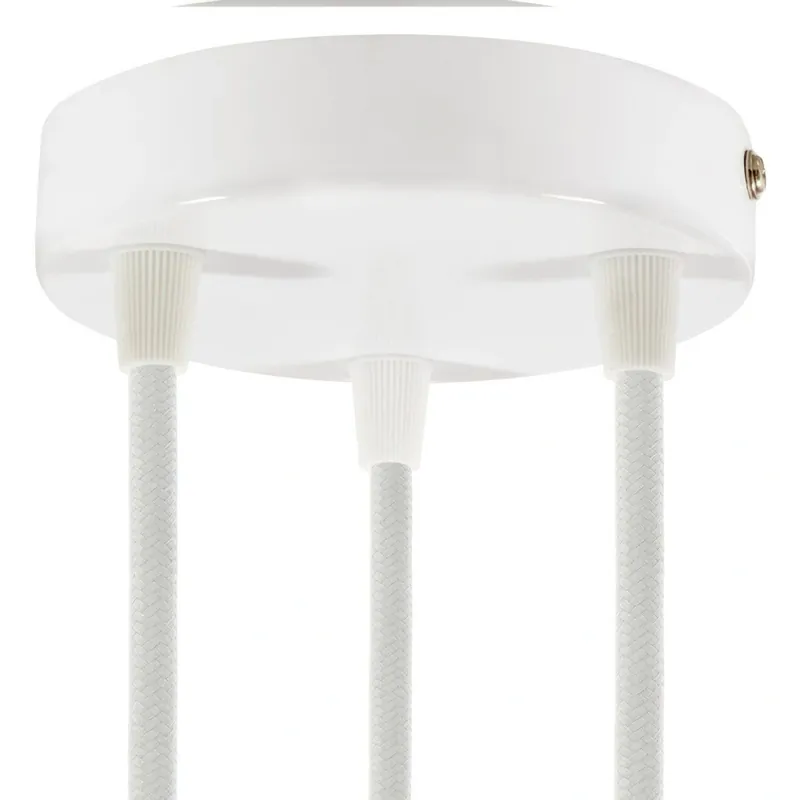 Hit sprzedażowy - Okrągła podsufitka rozeta metalowa 3 otwory Creative cables BKRM573F-WIFIKRM573FVB
