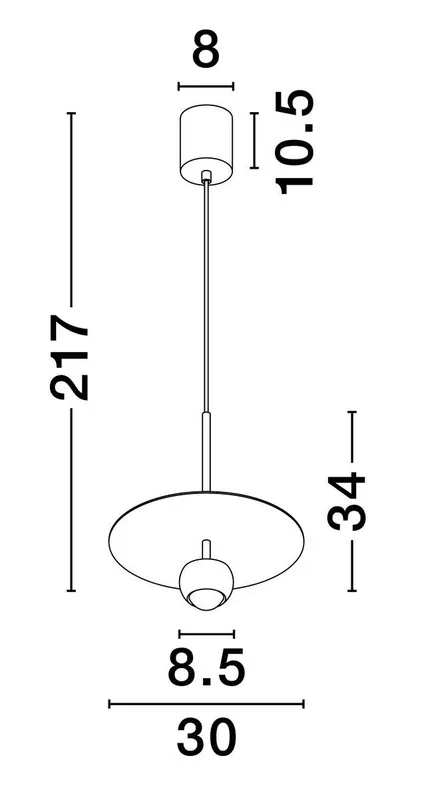 Świetna cena - Luces Exclusivas LE44536 Lampa wisząca BAILA
