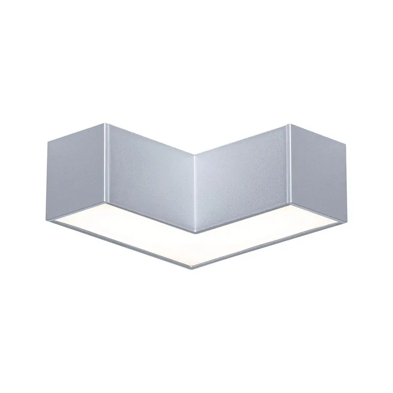 Zniżka - Łącznik L systemu LINION LED 3,5W 90st. 3000K 200lm IP20 24V chrom matowy RAL 9006 / aluminium PAULMANN PL98176