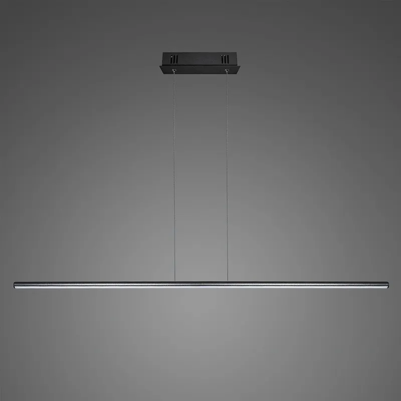 Zapasy na wyczerpaniu - ALTAVOLA DESIGN Lampa wisząca Linea No.1 120cm 3k 20W czarna LA089/P_120_3k_20W_black