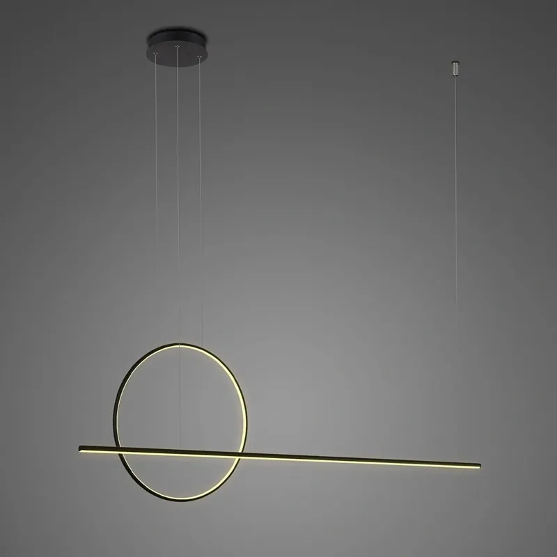 Zapasy na wyczerpaniu | ALTAVOLA DESIGN Lampa wisząca Linea No.2 120 40cm czarna 3k ściemnialna LA087/PX120_40_3k_black_dimm