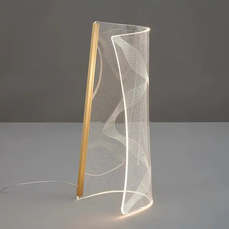 Wyjątkowa oferta - ALTAVOLA DESIGN Lampa stojąca Cortina No.5 43cm LA103/T_43_gold