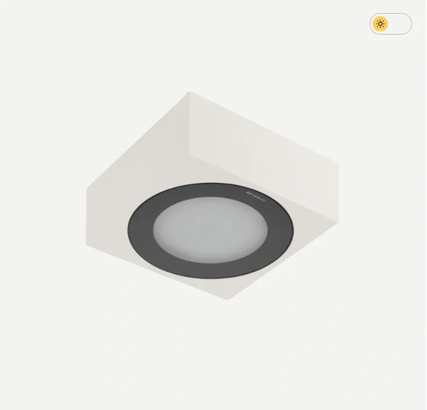 Zewnętrzna natynkowa oprawa sufitowa LED NORLYS Hitra DALI-2, 14,5 W, IP65, IK10 2461WH - Kup teraz