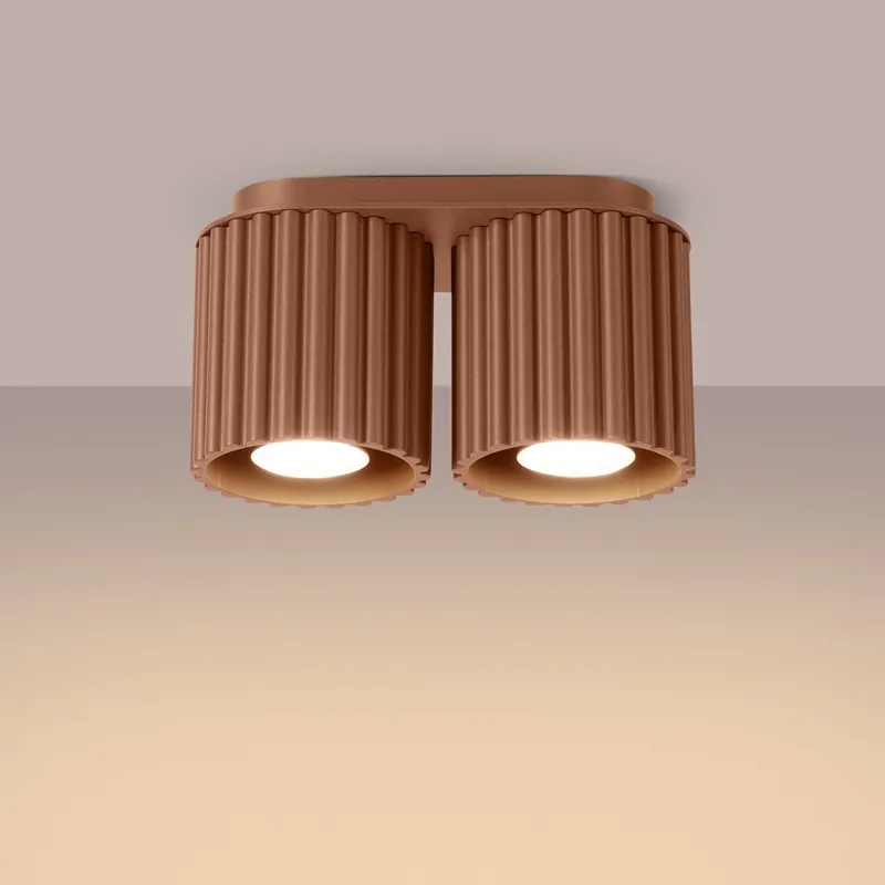 Bardzo popularny produkt - SOLLUX SL.1805 plafon AURA 2 mocca GU10