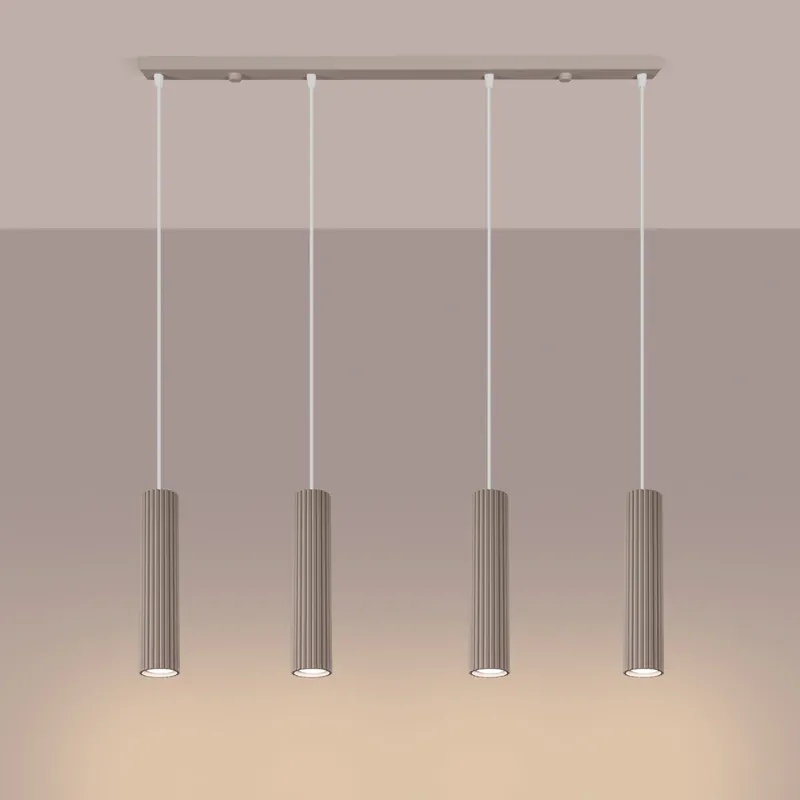 Kup online - SOLLUX SL.2007 lampa wisząca KARBON 4L taupe