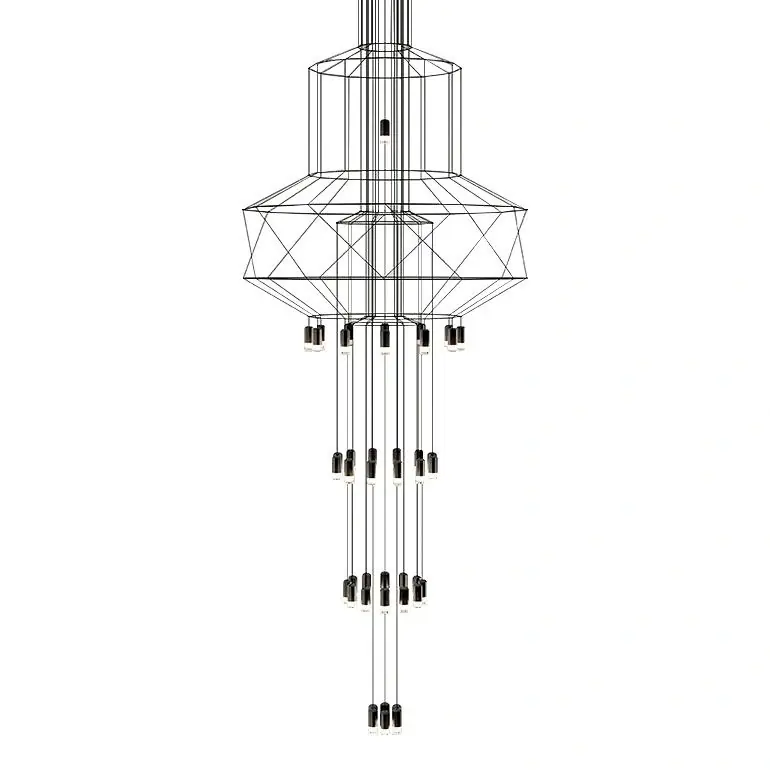 MOOSEE lampa wisząca FLUSSO 43 GRANDE czarna | Nowość w sprzedaży