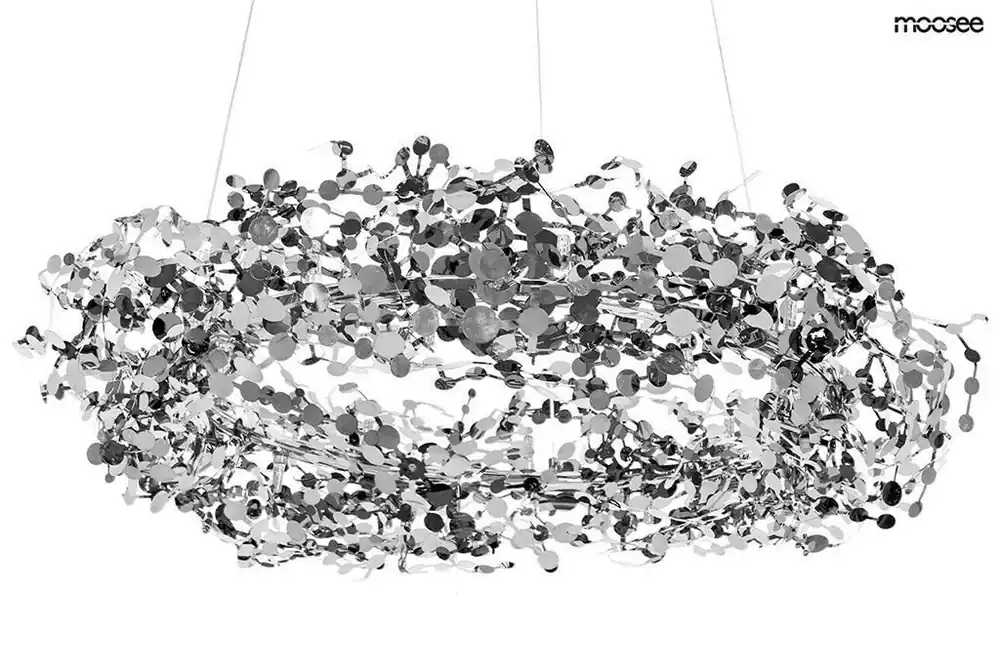Klienci polecają | MOOSEE lampa wisząca MONETE 80 chrom