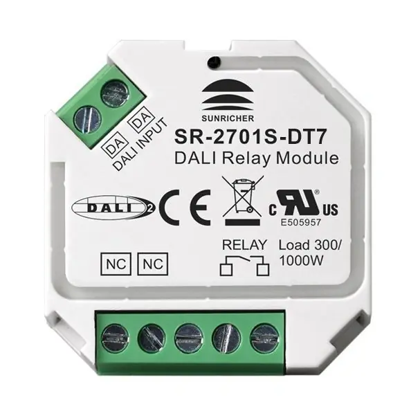 PRZEKAŹNIK SYSTEMOWY DALI-2 RELAY DT7 SR-2701S-DT7 Sunricher | Cena po obniżce