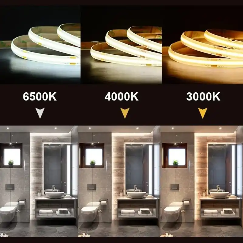Taśma COB 608 MOCNA 24V 14W CCT Ciepło-Zimna 2700K-6500K 608 LED 1350 lm CRI>90 IP33 wodoodporna proCOB® ULLS35 proCOB® | Wybór klientów