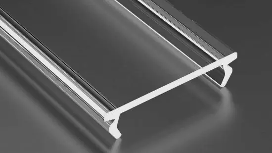 Oferta limitowana - LUMINES Klosz do profilu LED DOUBLE PMMA transparentny 3 m