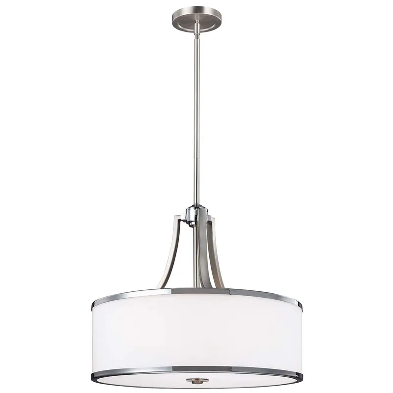 Cena promocyjna - Lampa wisząca Prospect Park Satynowy nikiel / Chrom FE-PROSPECT-PARK-4P Elstead Lighting