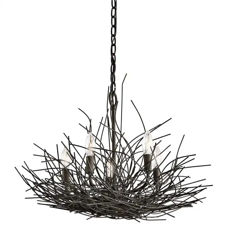 Żyrandol Organique Stary brąz KL-ORGANIQUE5 Elstead Lighting - Produkt ceniony przez klientów