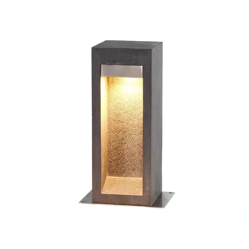 Średni słupek ogrodowy LED Parkstone Bazalt / Stal nierdzewna PARKSTONE-BOL-B Elstead Lighting - Premium
