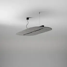 AQfelt OVALL RAFTER points 86 LED section M940 50° DALI zwieszany czarny + panel popielaty 59896-M940-WB-DA-A2 AQForm - Właśnie dodano