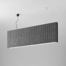 AQfelt STAVE RAFTER 114 LED H940 zwieszany czarny + panel popielaty 59898-H940-D9-00-A2 AQForm | Okazja