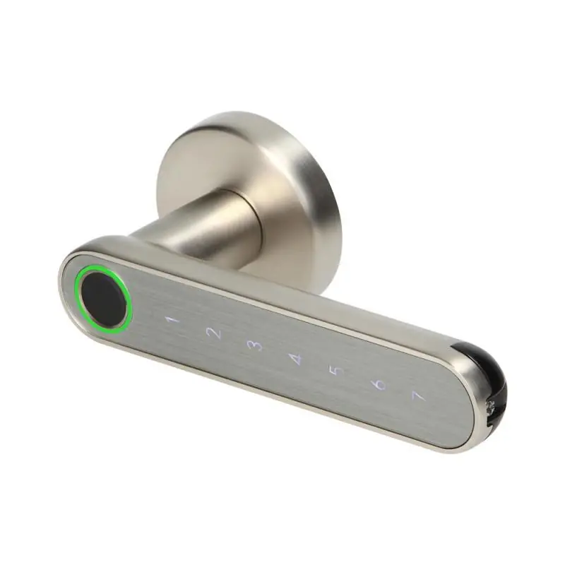 Nowość | Klamka szyfrowa z klawiaturą, PIN, czytnik linii papilarnych, Bluetooth 4.0, nikiel