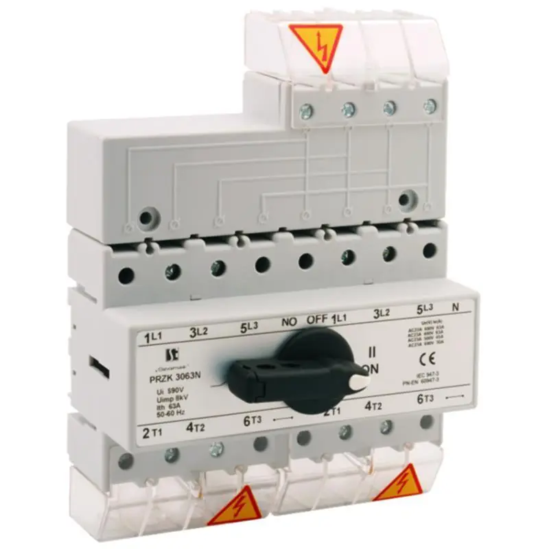 Przełącznik źródła zasilania 63A PRZK 4063-W02 - Cena fabryczna