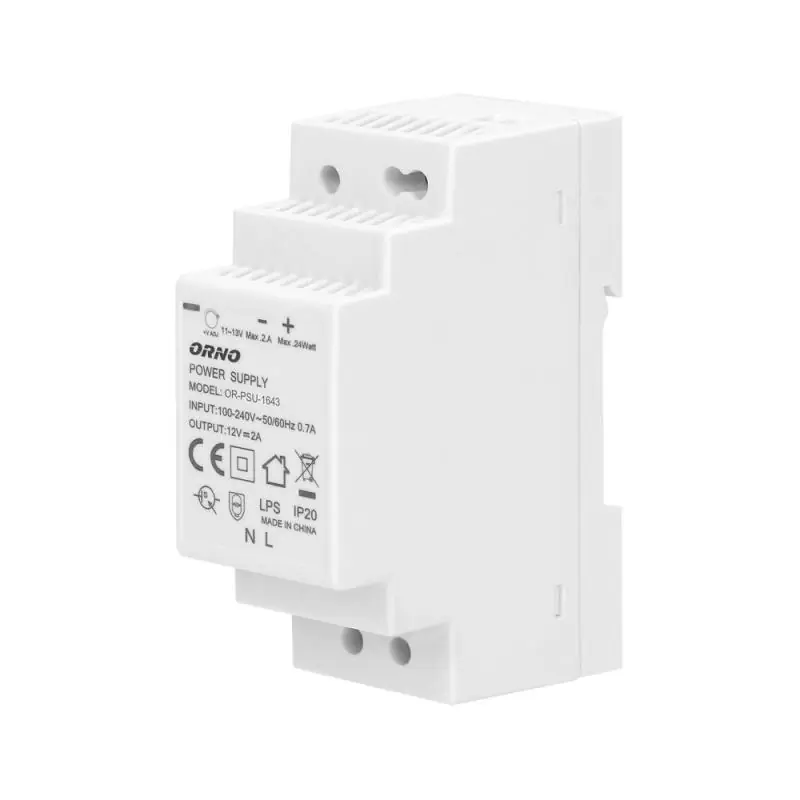 Zasilacz na szynę DIN 12VDC 2A 24W OR-PSU-1643 | Nowa pozycja w ofercie