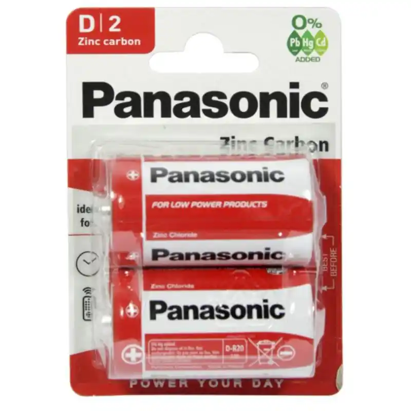 Bateria Panasonic Zinc Carbon C R20 | Tylko dziś