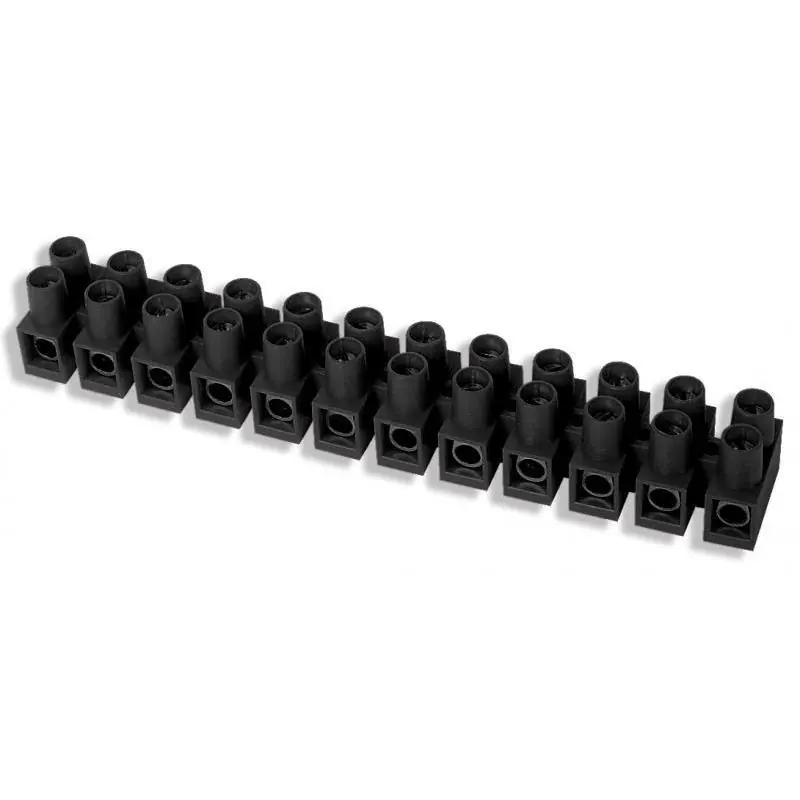 Świetna oferta - Listwa zaciskowa czarna 12 torowa - 10mm2 (LTA12-10.0d)