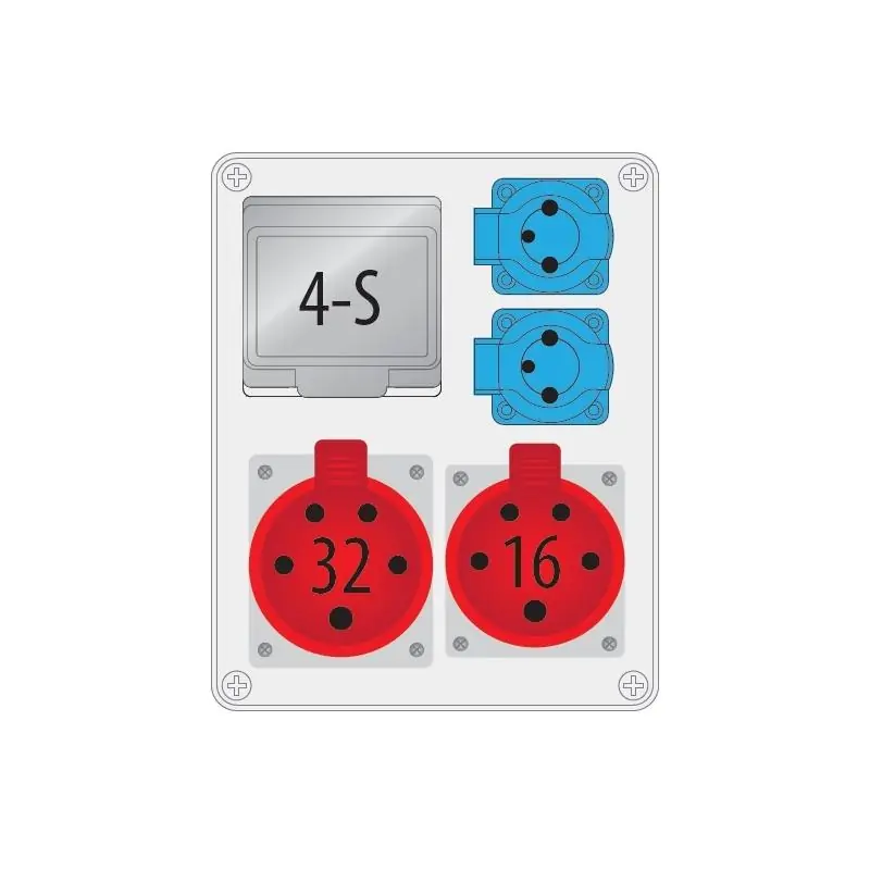 Bardzo popularny produkt | Rozdzielnica R-BOX 240 2x230V 1x16A/5P 1x32A/5P 4S - B.1701