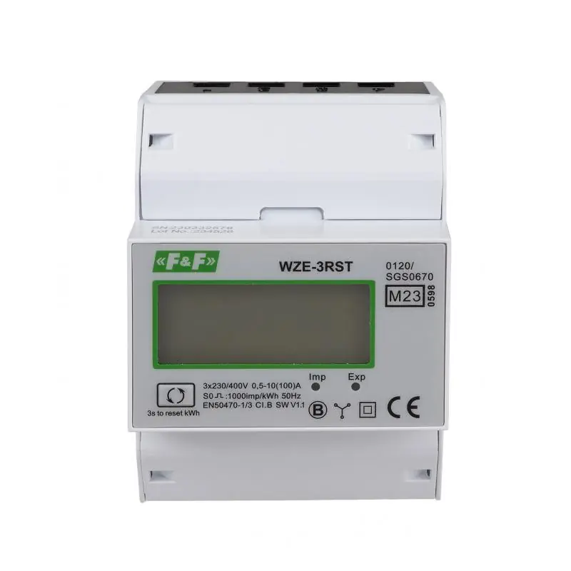 Licznik energii elektrycznej 3-fazowy WZE-3RST reset - Supercena