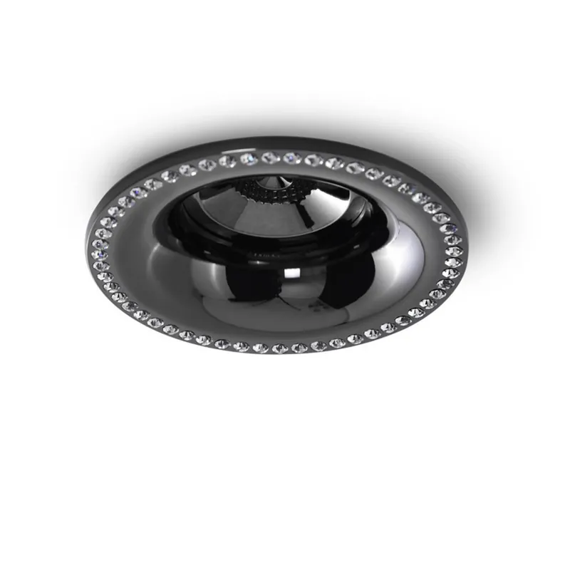 Adamo Midst Diamond Bk lampa oczko czarny chrom AZzardo - Obniżka