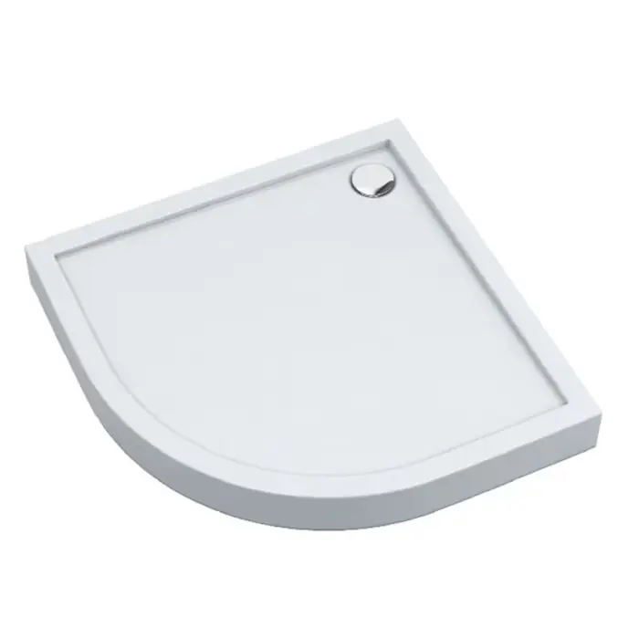 Wybór klientów | Brodzik akrylowy zintegrowany z nośnikiem stabilsound plus® oraz obudową akrylową przeciągniętą do podłogi cameron 90x90x12 cm r55, półokrągły 3ST.C1O-9090