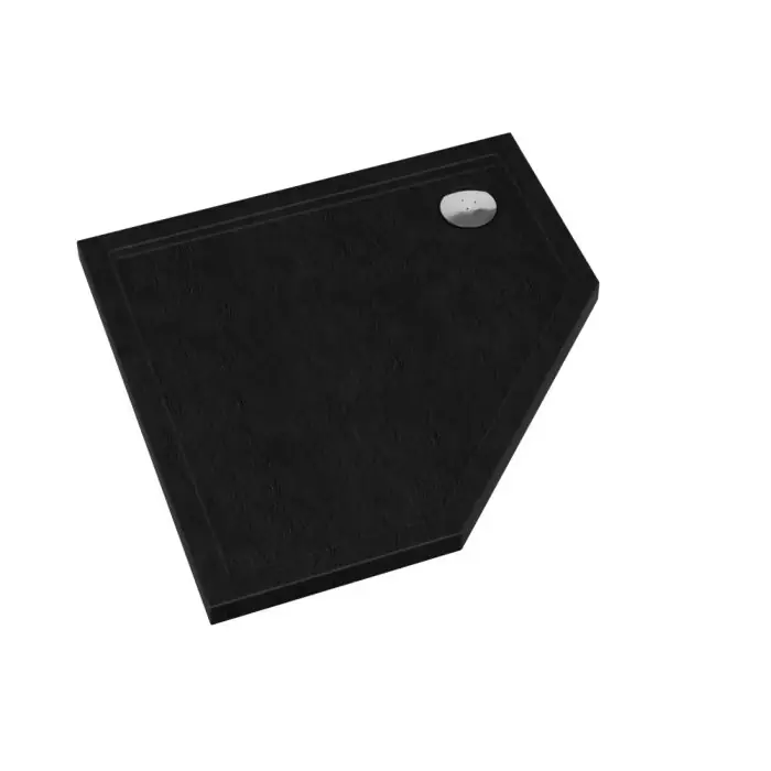 Brodzik akrylowy sharper black stone 90x90x5 cm, pięciokątny 3S.S1PK-9090/C/ST | Oferta