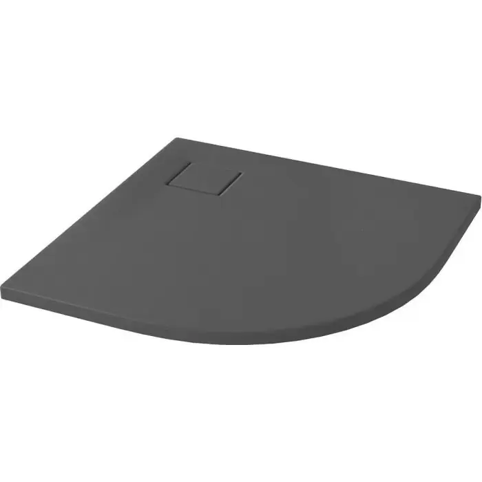 Bezpośrednio z fabryki - Tako slim brodzik półokrągły 90x4 szary mat + syfon S932-160
