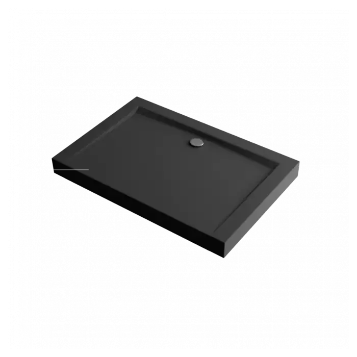 Forma compact x brodzik prostokątny 120x80 cm struktura, wysoki, czarny mat BREX.1403.120.080.BLC - Kup teraz