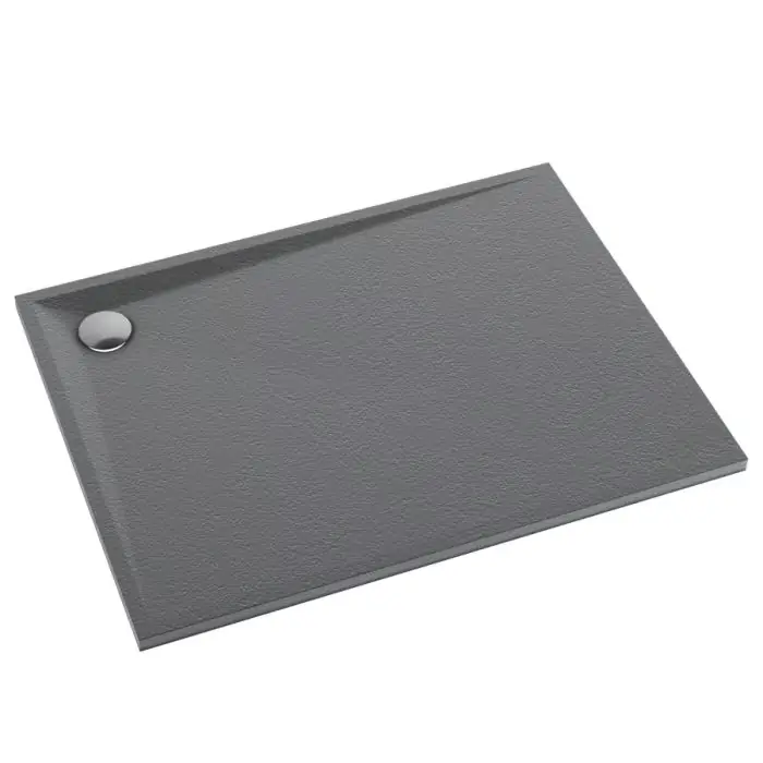 Już w sprzedaży - Brodzik kompozytowy stabilsound plus® libra anthracite stone 90x160x4 cm, prostokątny 3SP.L1P-90160/A/ST