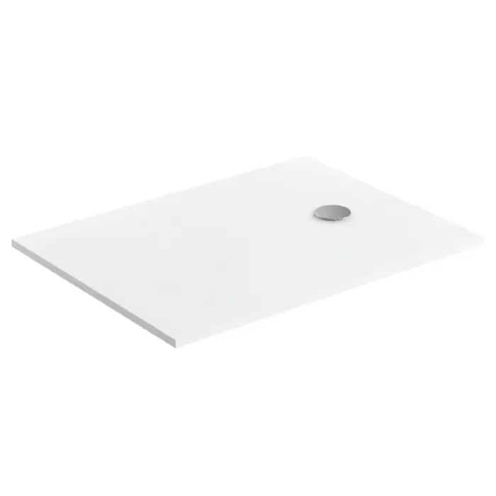 Aquapure m+ konglomeratowy brodzik prysznicowy antypoślizgowy, 80 x 120 cm, biały mat AQUAPURE80-120BM | Produkt wysokiej jakości