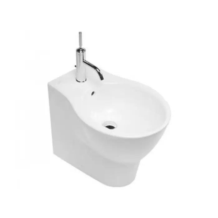Hatria nido bidet stojący przyścienny z jednym otworem na baterię y0qw Y0QW | Cena po obniżce