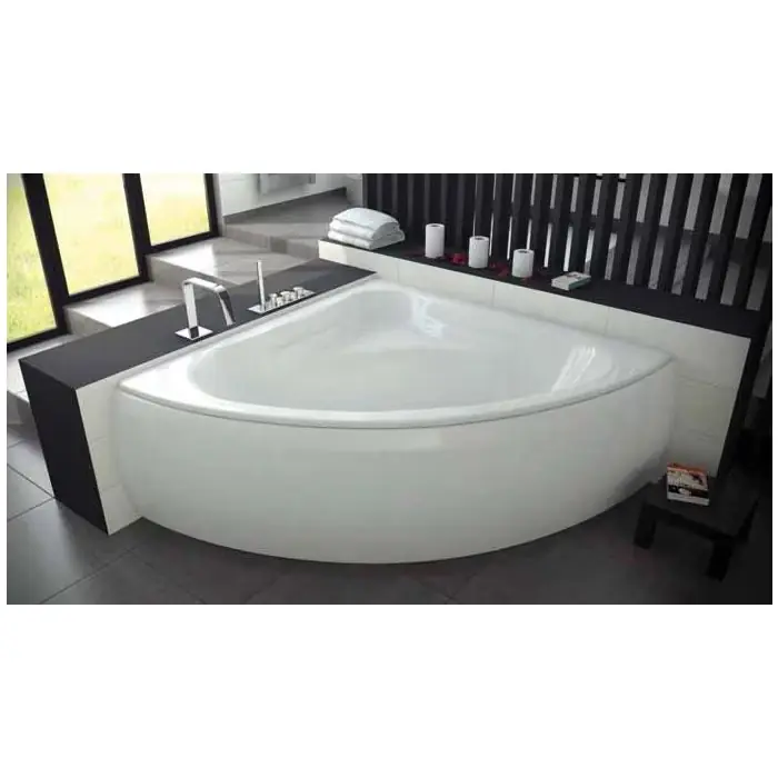 Besco mia wanna narożna 130x130 cm symetryczna biała WAM-130-NS | Zapasy na wyczerpaniu