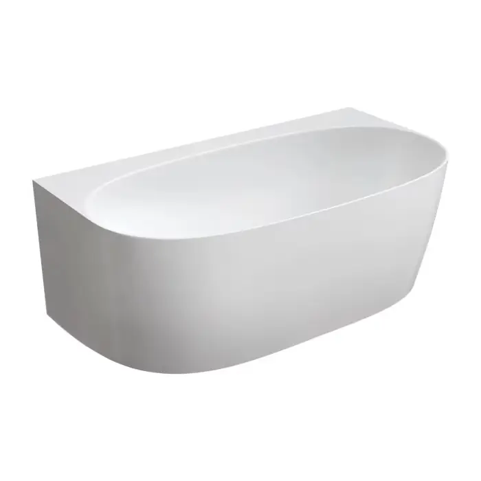 Valencia wanna przyścienna marble+, 158 x 86 cm, biały połysk VALENCIAWPBP | Sprawdź teraz
