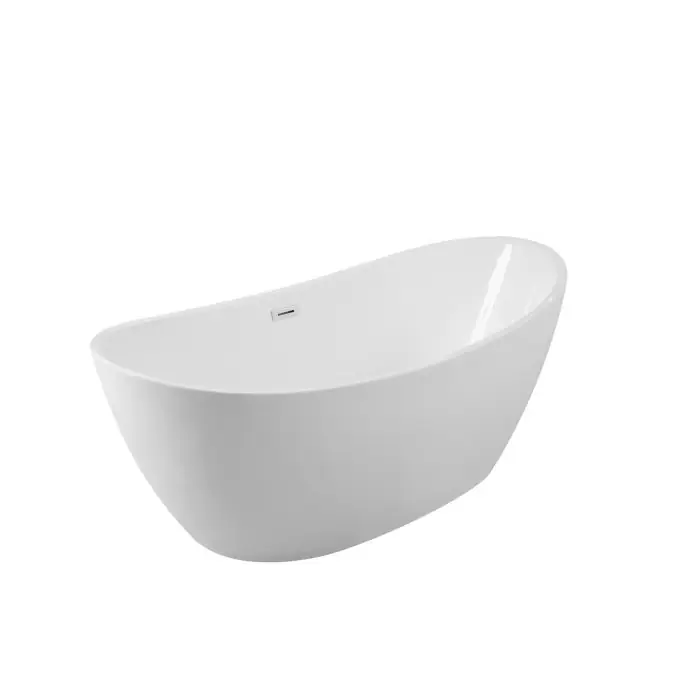 Ayla wanna wolnostojąca / maskownica syfonu z przelewem czarna 170 x 80 WAS-170-ACZ | Premium