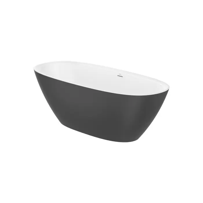 Ariane wanna stonex® 1800x800 wolnostojąca z syfonem, kolor czarny mat zewnątrz / biały wewnątrz A2486690K0 - Top produkt