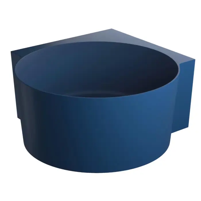 Ovo m+ wanna narożna okrągła, 120x120 cm, midnight blue mat OVO120WNMB | Darmowy zwrot