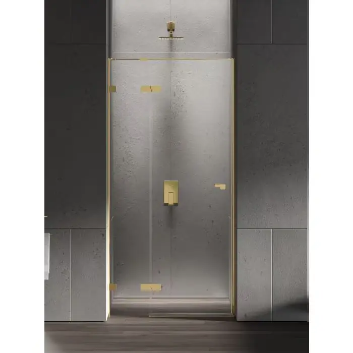 Łatwy zwrot - Drzwi wnękowe eventa gold shine 1d p 110x200 szkło czyste 8mm active shield 2.0 EXK-4678