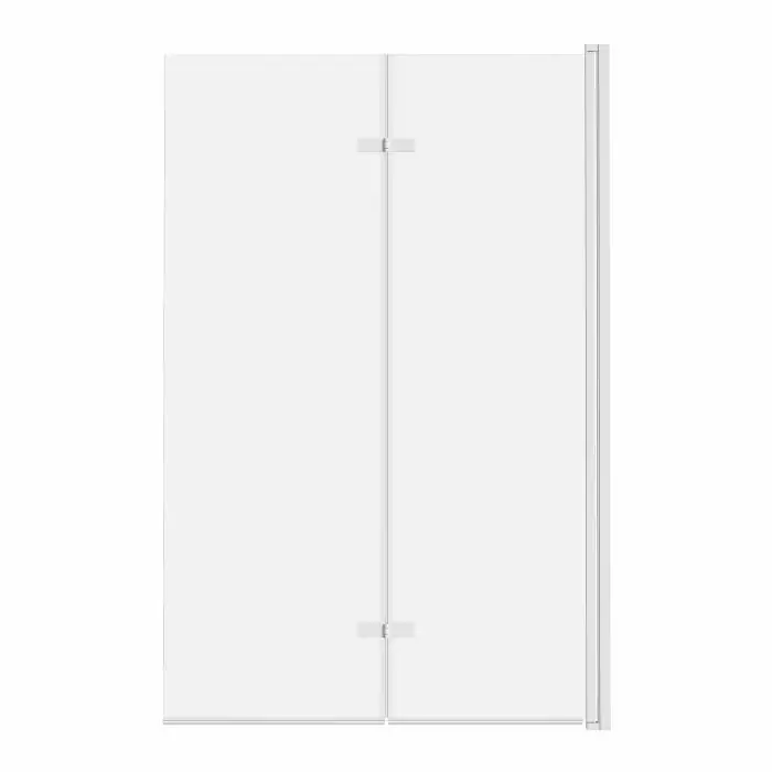 Zostało niewiele - Jeziorak 100cm parawan nawannowy 2-panelowy składany, biały SPW-002-100BI