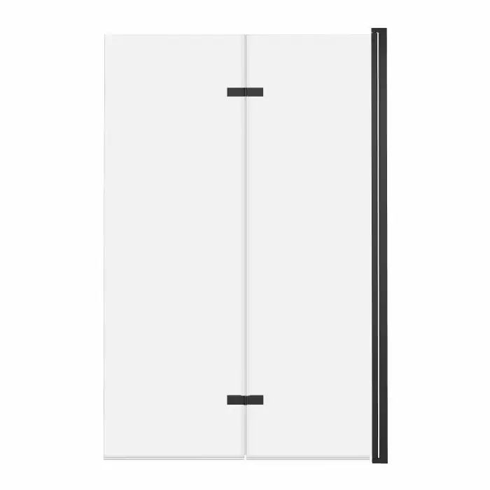 Mega okazja | Jeziorak 120cm parawan nawannowy 2-panelowy składany, czarny SPW-002-120CZ