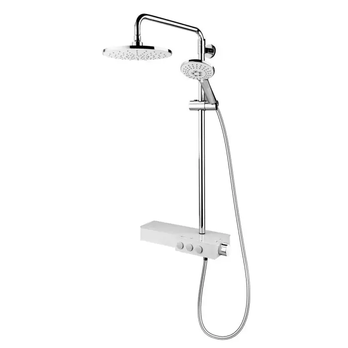 Tempra system natryskowy natynkowy chrom / biały FD5-TMP-7U-13 - Nowość w sprzedaży