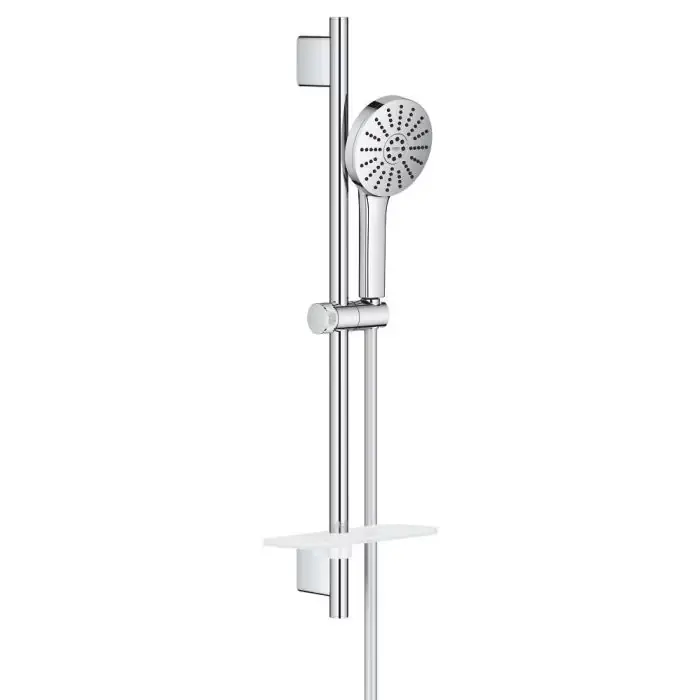 Aquabooster Słuchawka prysznicowa GROHE wysokociśnieniowa wąż drążek półka 6,3l chrom 1348660000 | Jakość premium